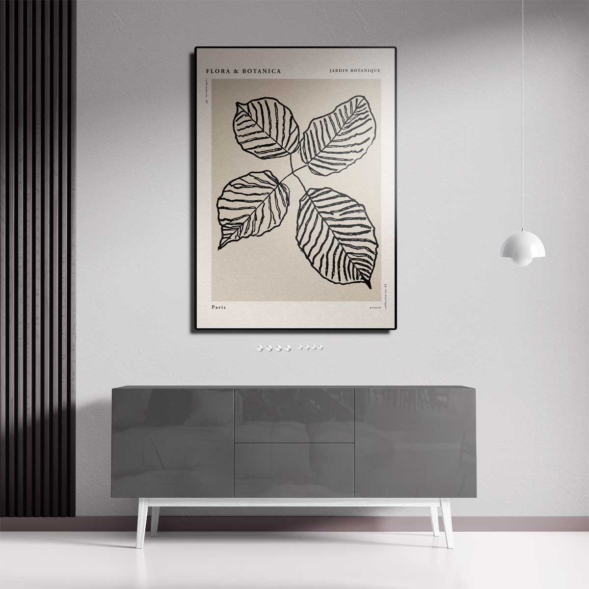 Botanische Bladkunstprint Kunstwerk-canvas-dibond-plexiglas-wanddecoratie-WallArtistic