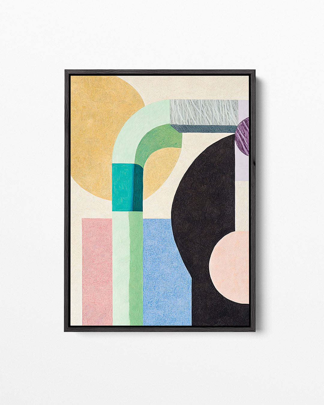 Geometrische vormen compositie Kunstwerk