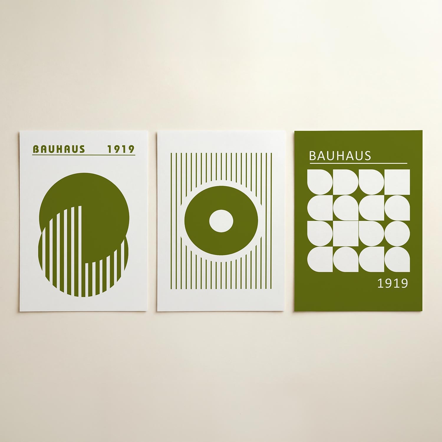 Cirkel en strepen Posterset