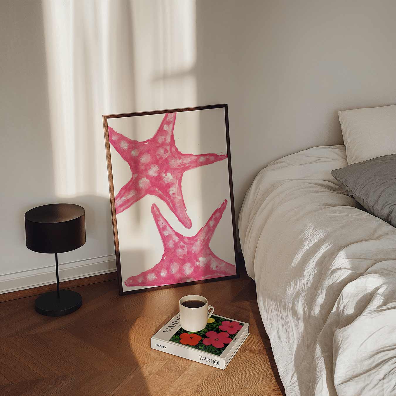 Roze Zeesterren Poster-WallArtistic