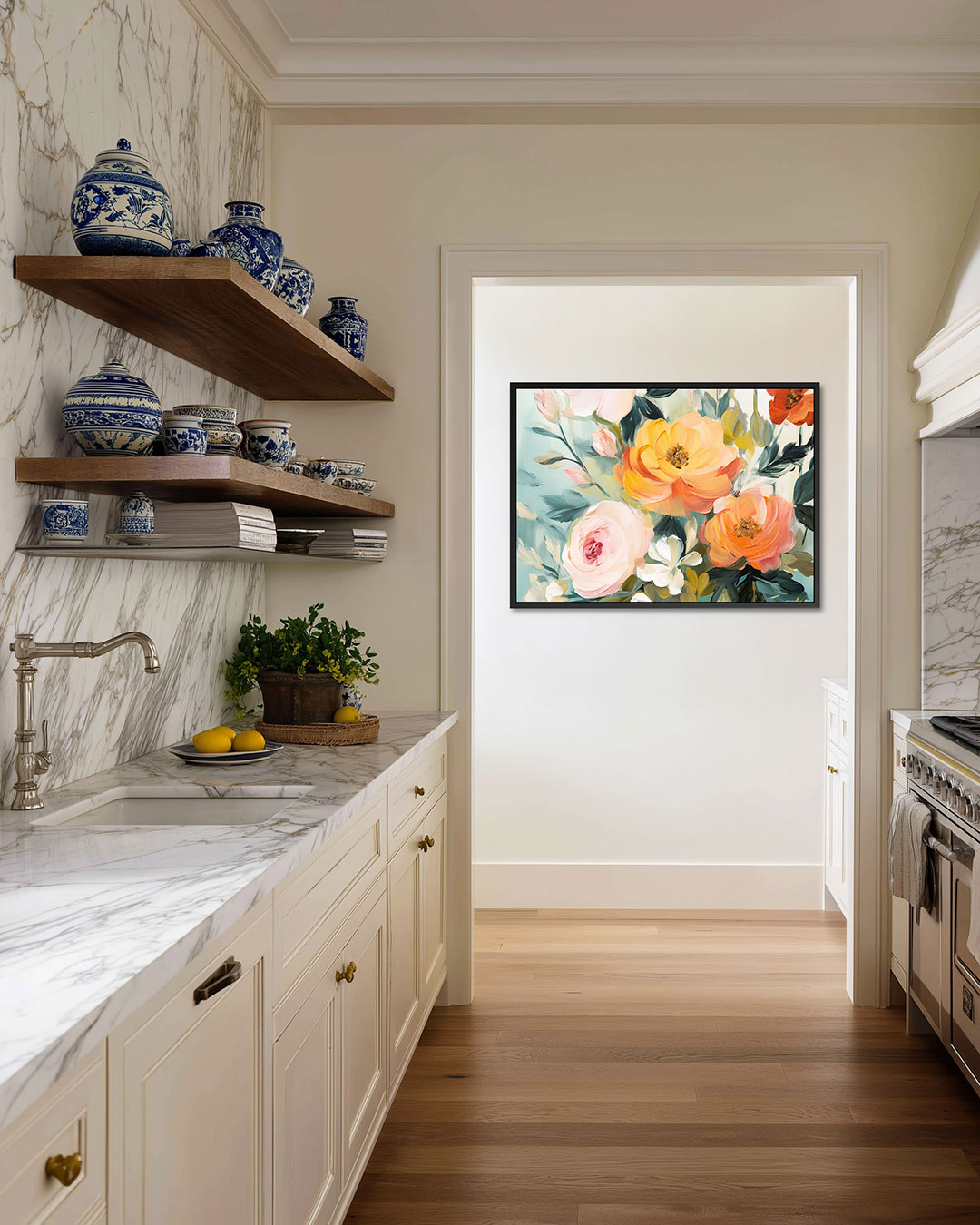 Bloemrijke kleurenpracht Kunstwerk