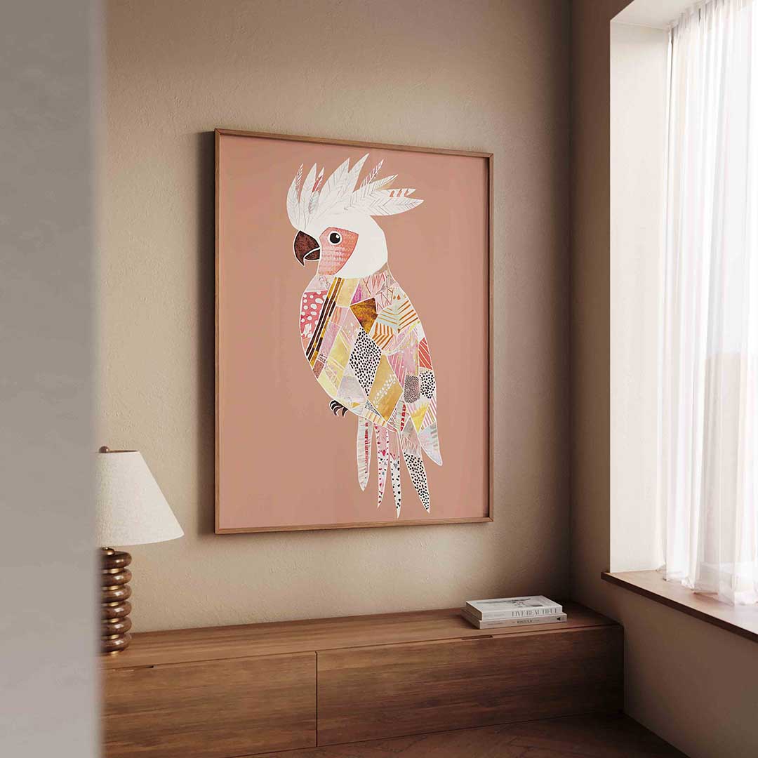 Papegaai met patronen Poster