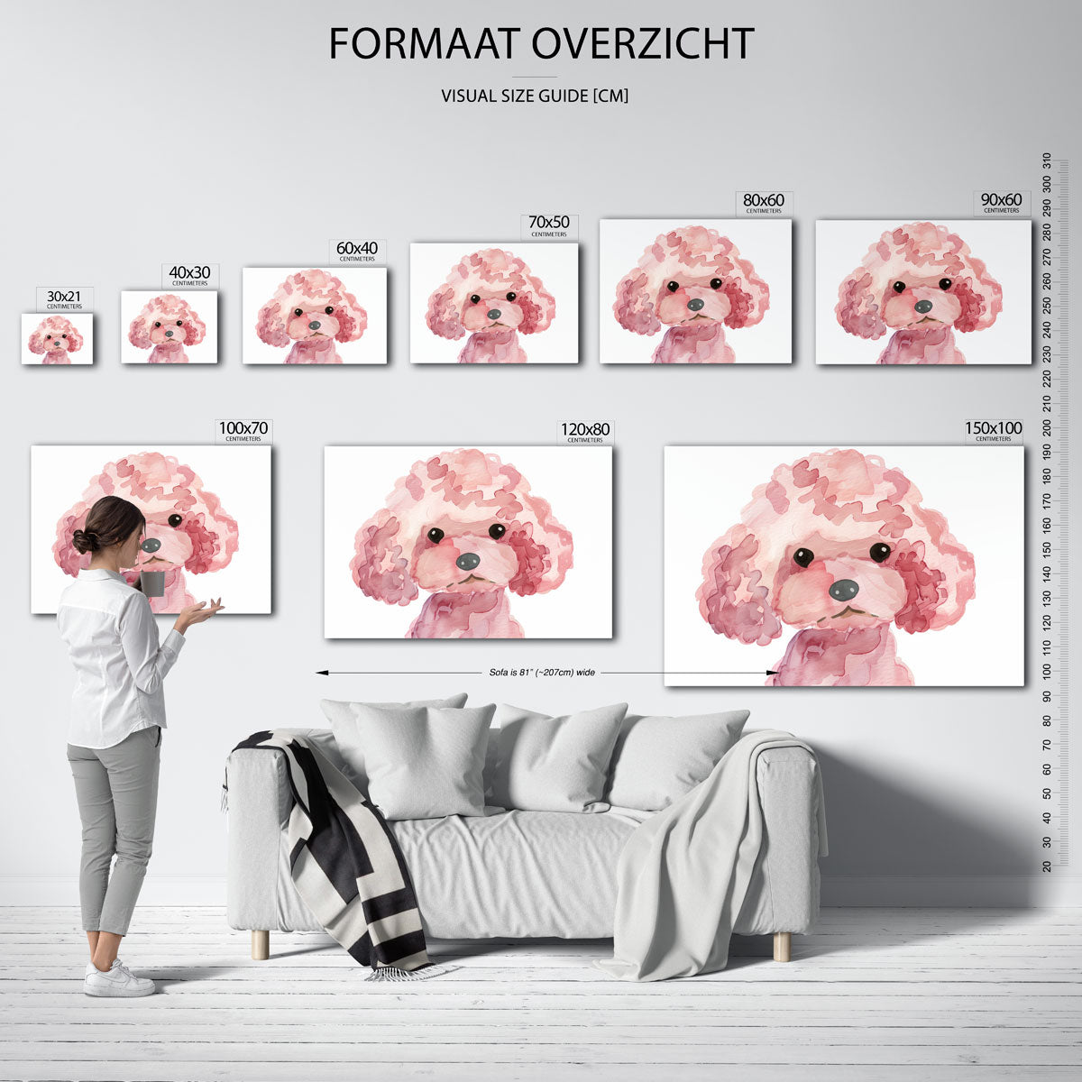 Roze poedel Poster