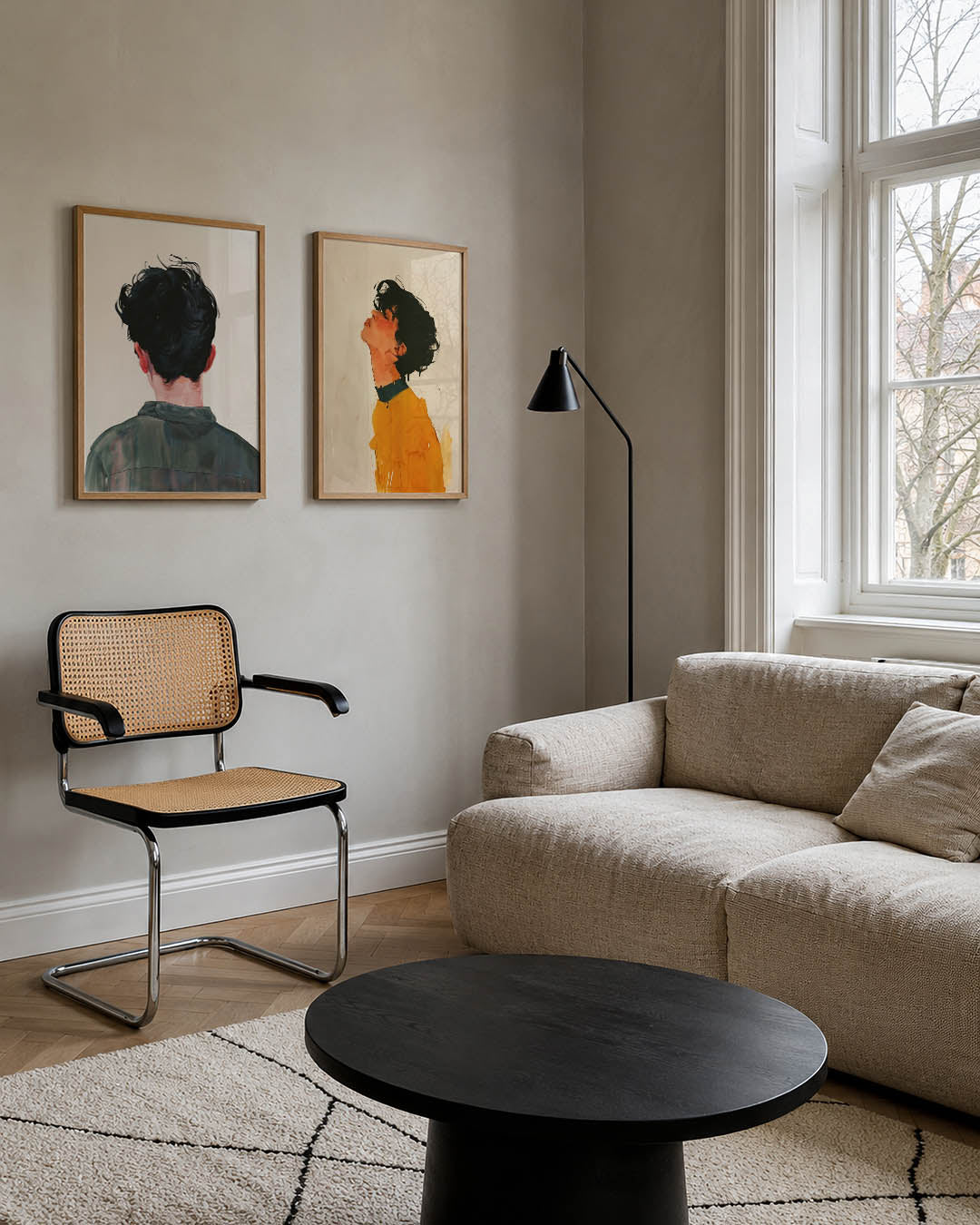 Achterzijde portret Posterset
