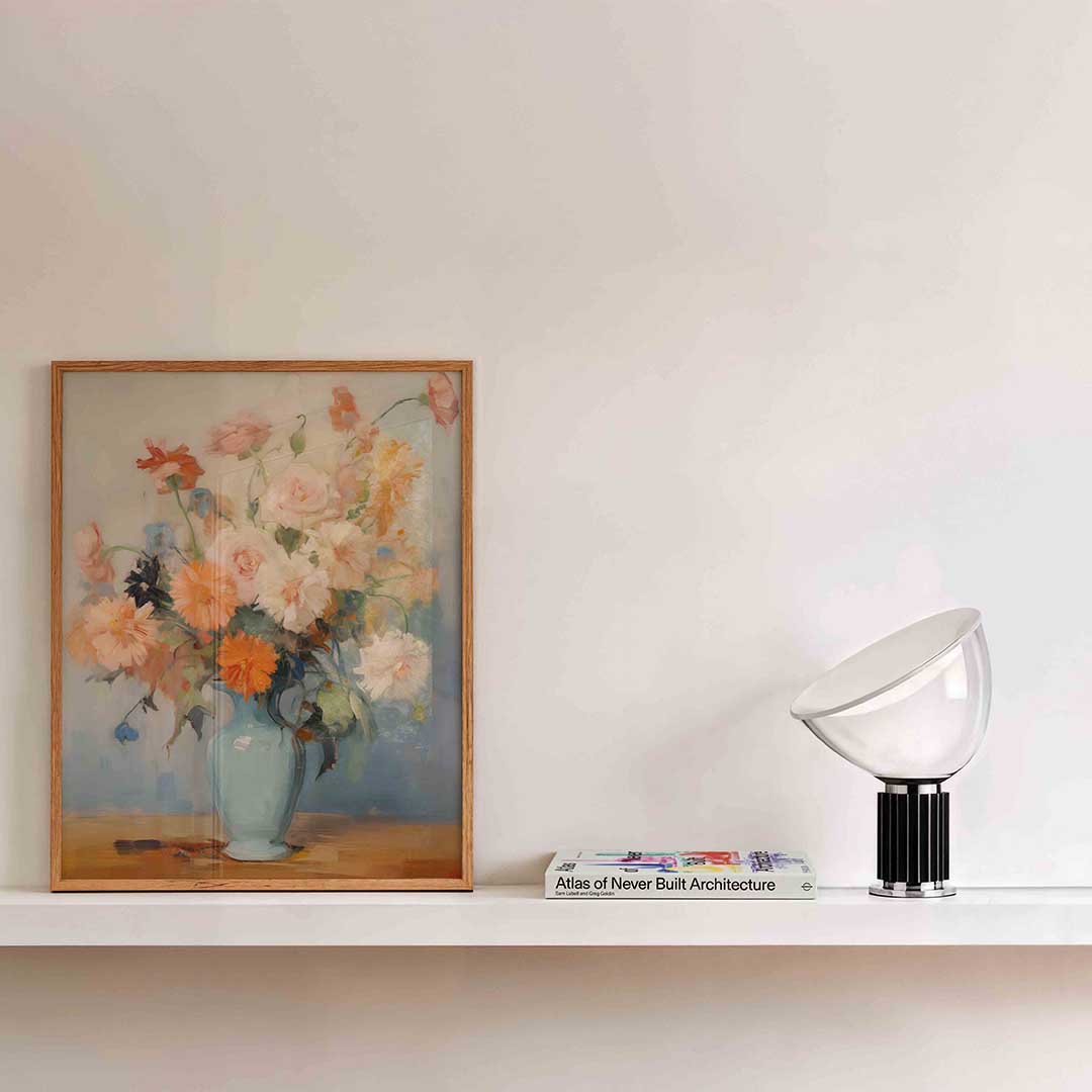 Bloemen in vaas Poster