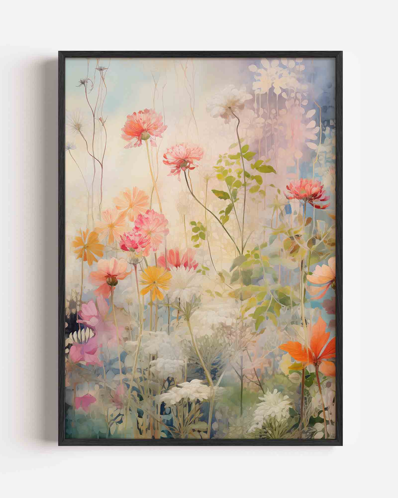 Bloemen en bladeren Poster