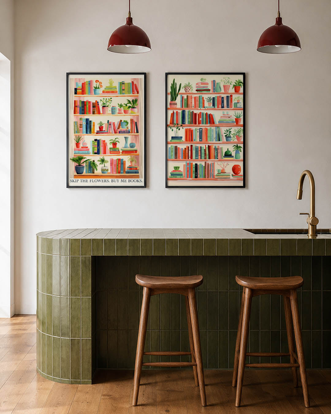 Boeken en planten Posterset