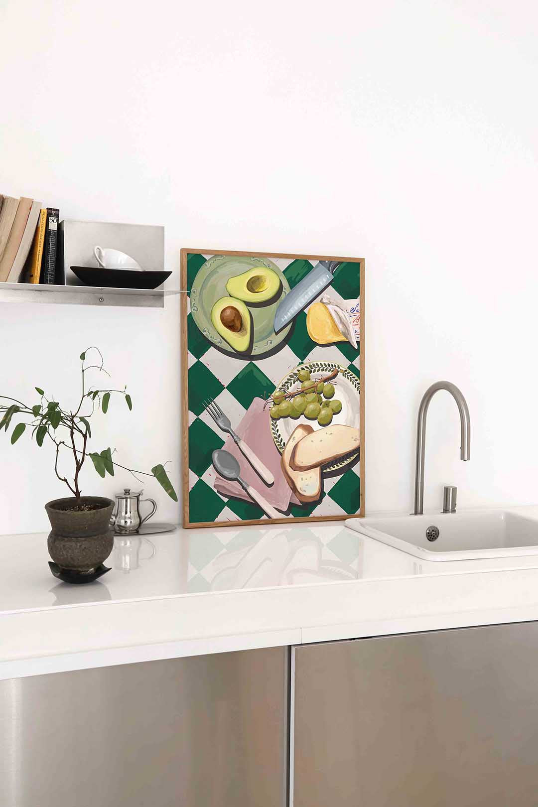 Ontbijt tafel Poster