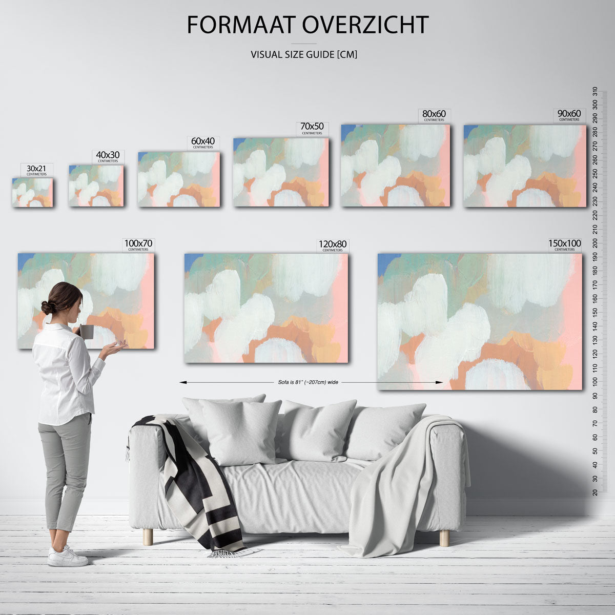 Wolkachtige vormen Poster