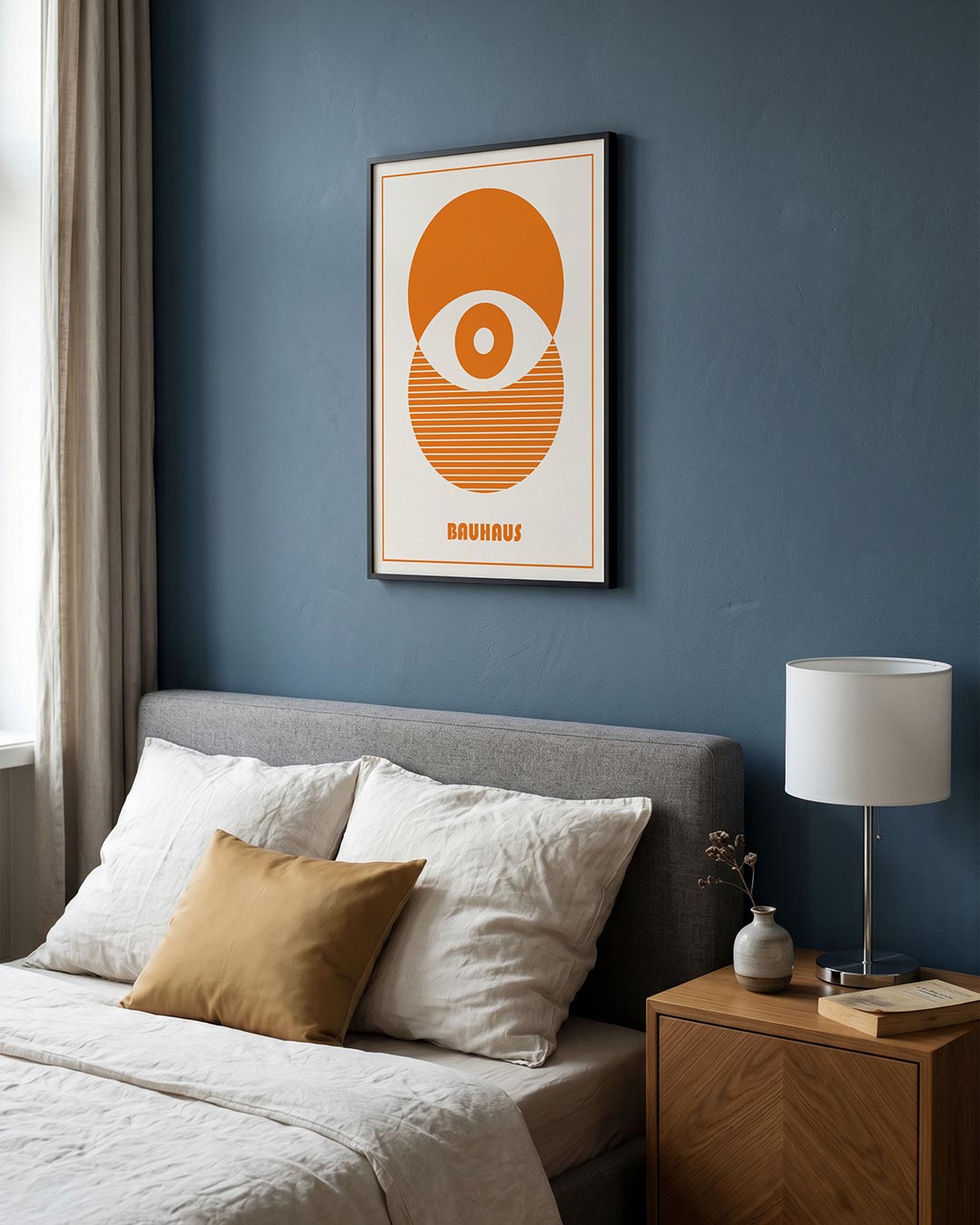 Cirkelpatroon en lijnen Poster