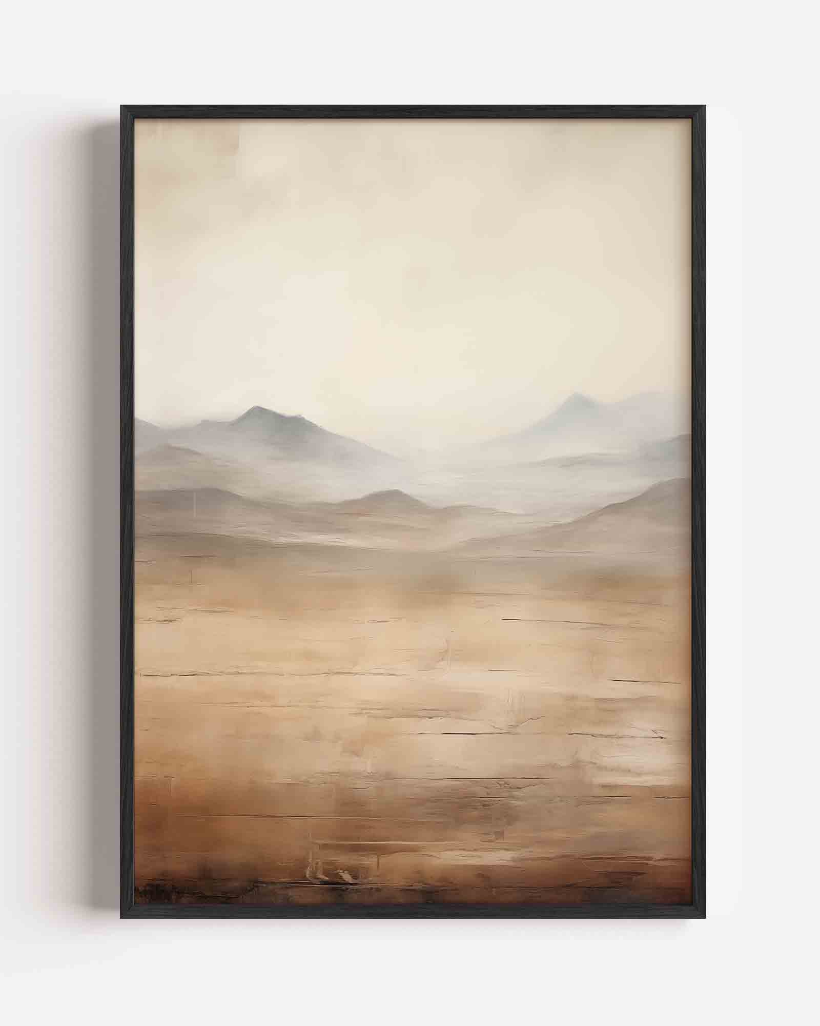 Landschap met bergen Poster