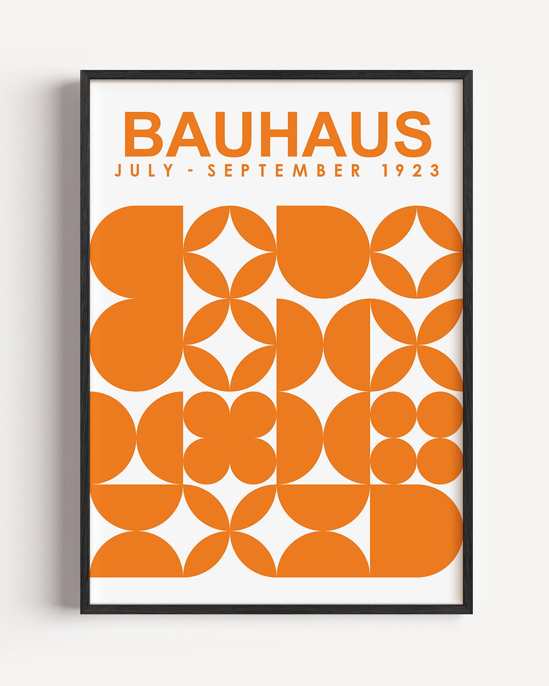 Oranje vormenritme Poster