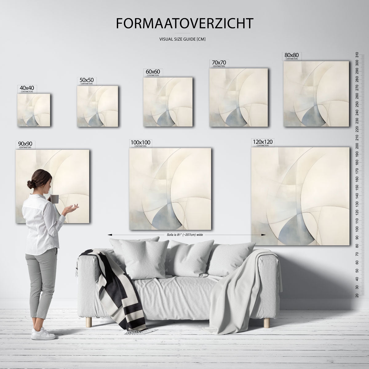 Abstracte lijnen Poster