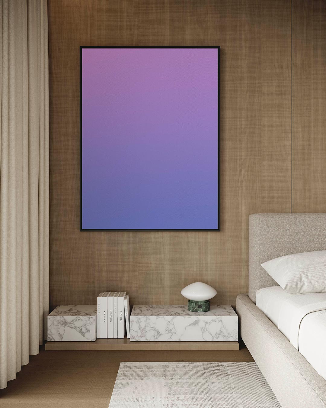 Kleurovergang compositie Kunstwerk