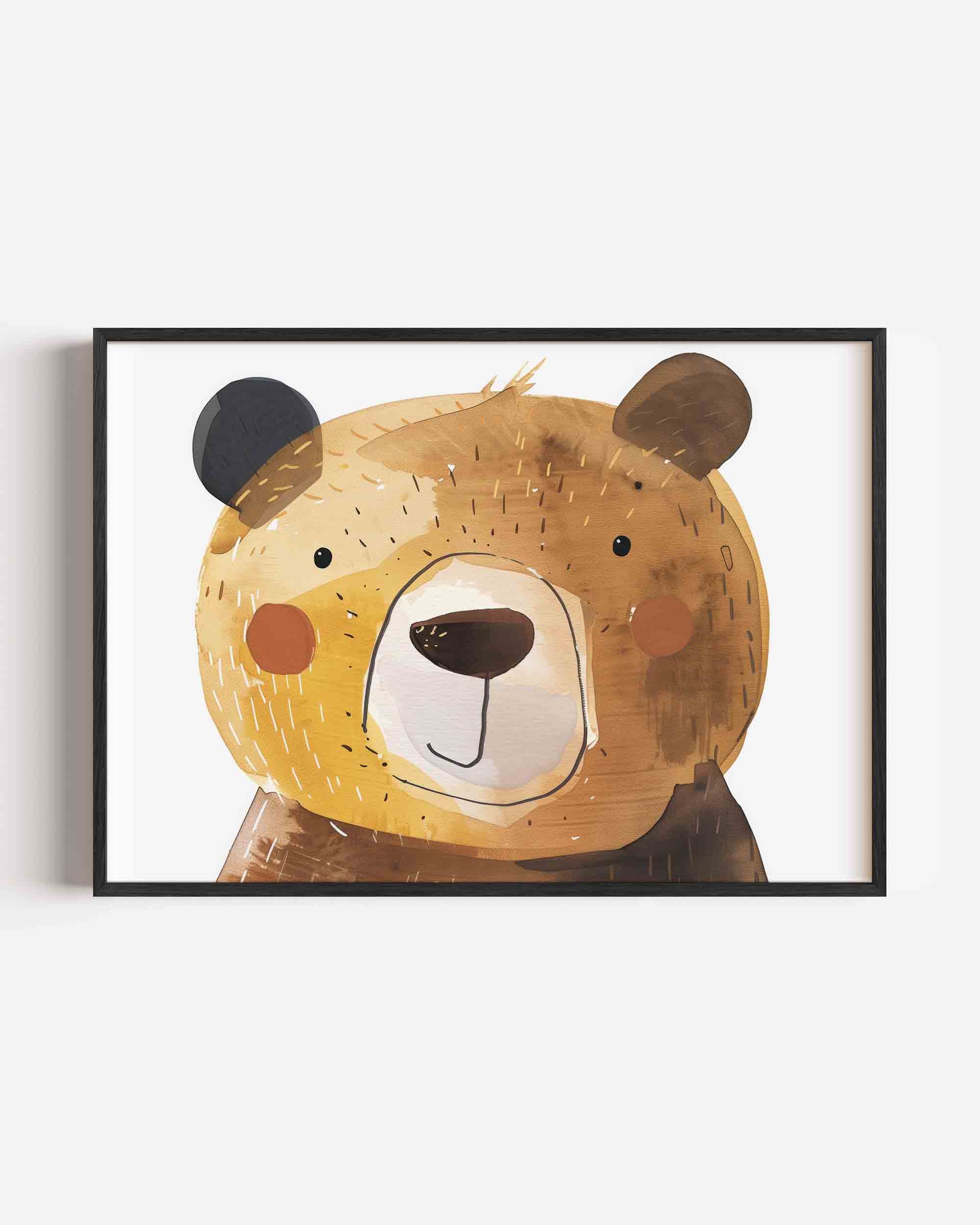 Beer met bruine oren Poster