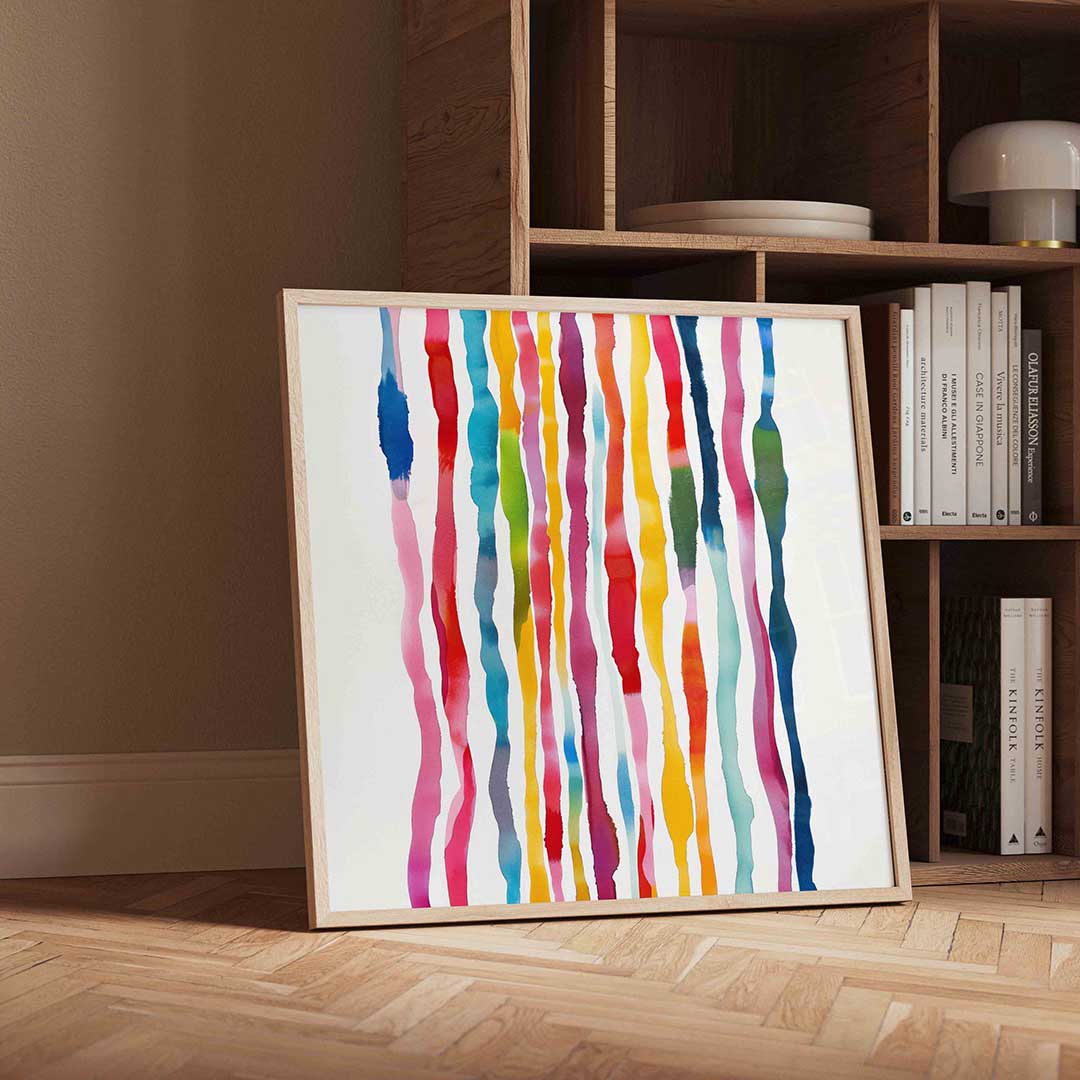 Verticale strepen Poster