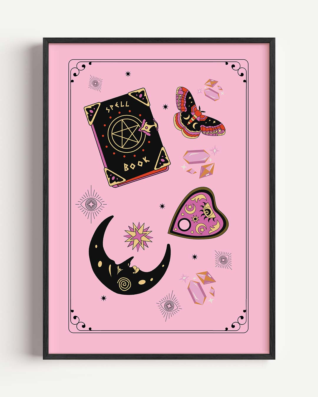 Magische Roze Sfeerposter-WallArtistic