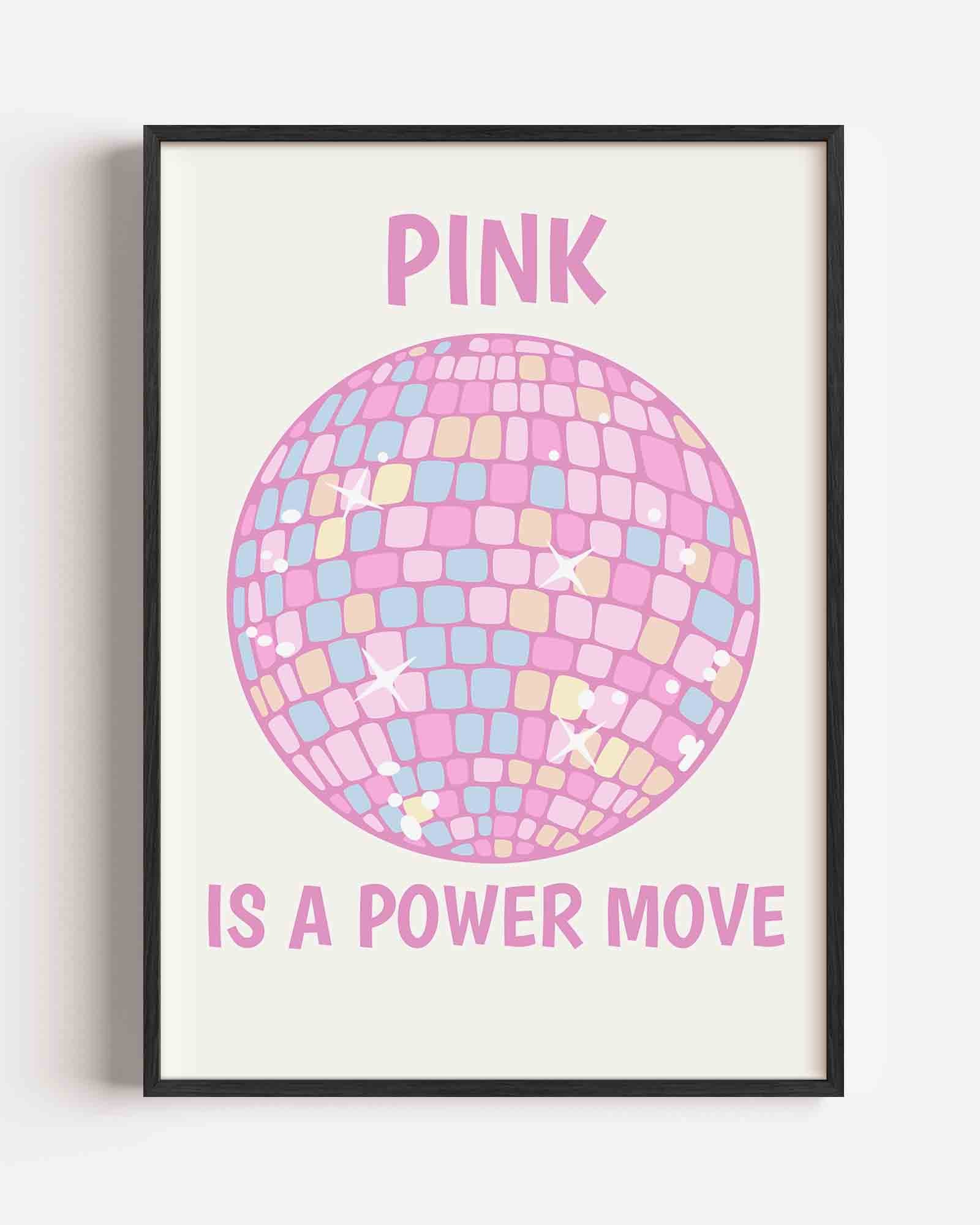 Roze discobal Poster