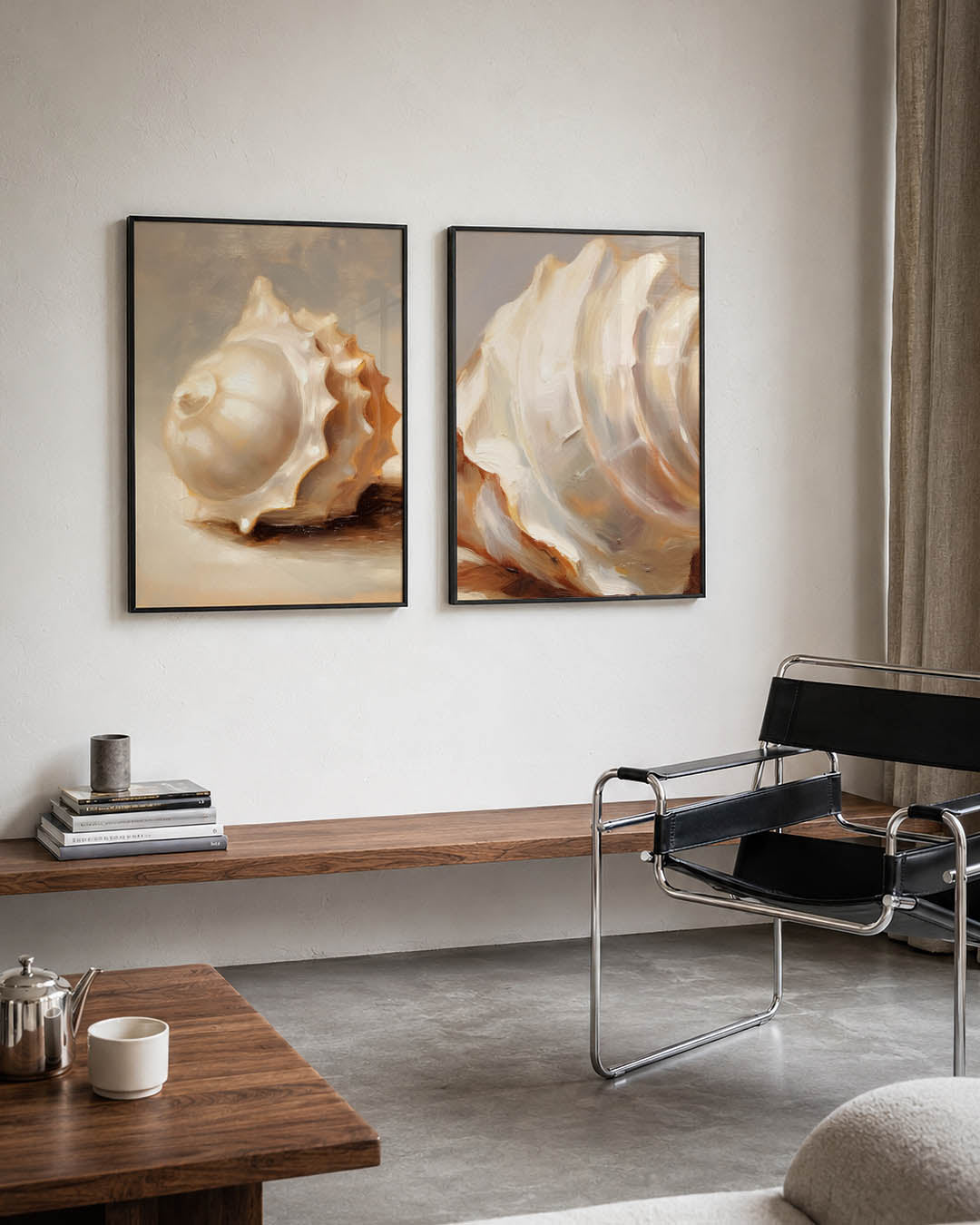 Schelptextuur Posterset