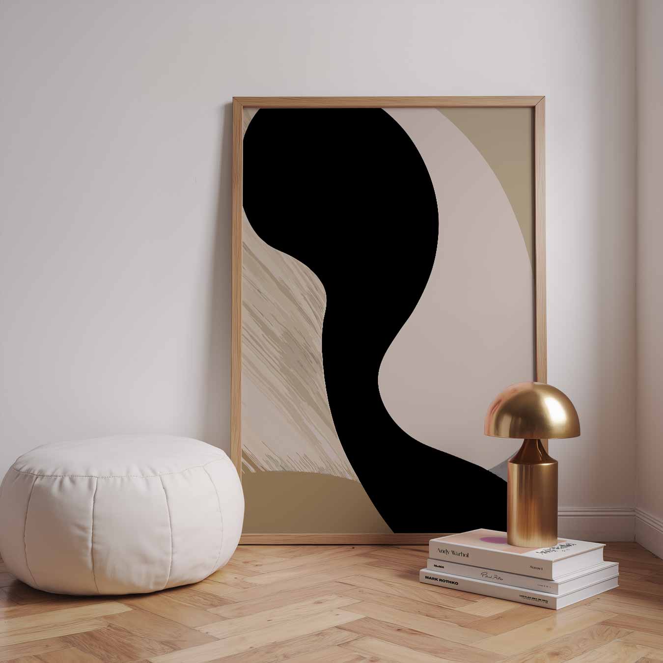 Moderne Abstracte Vormkracht Poster-WallArtistic