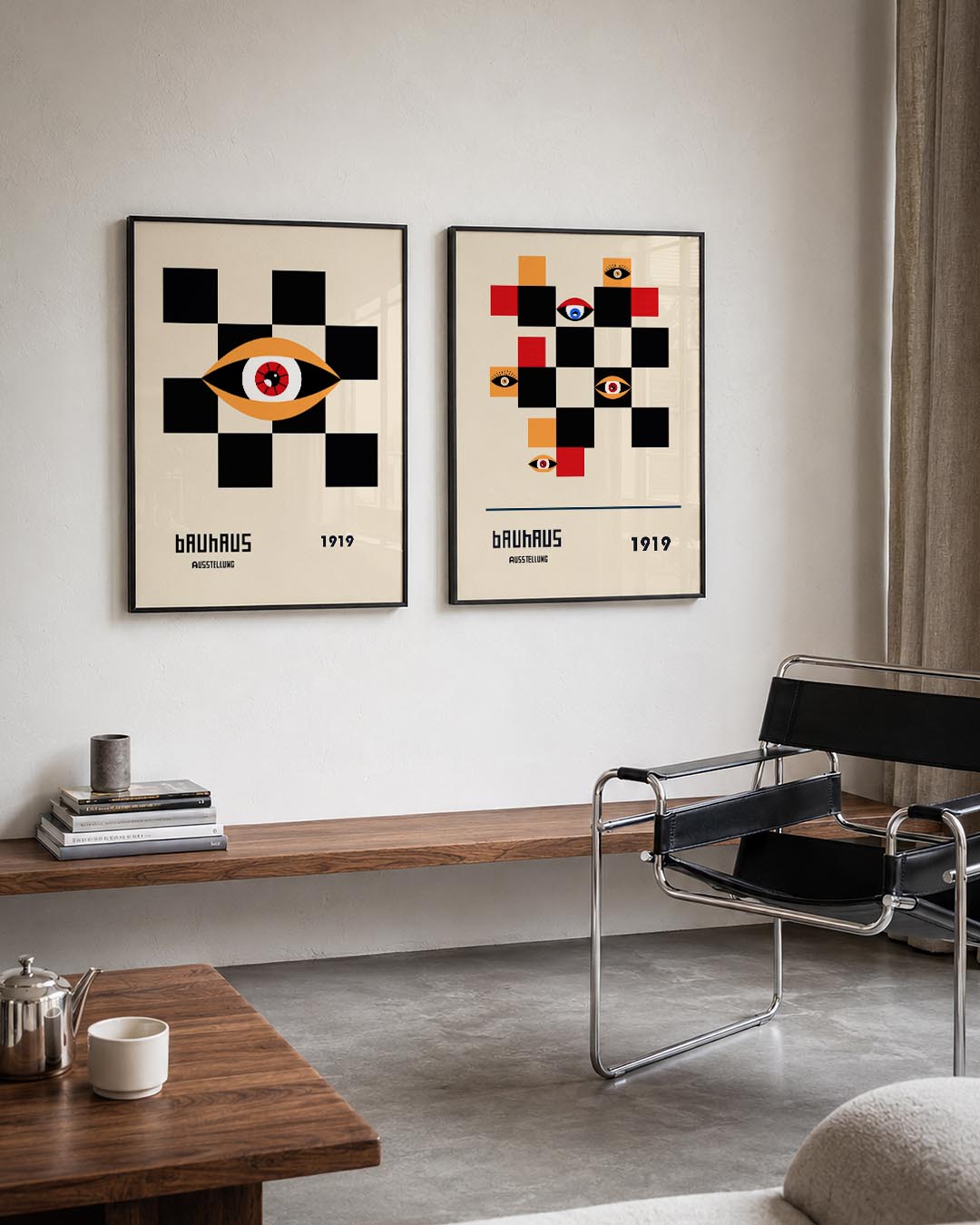 Oog en vlakken Posterset