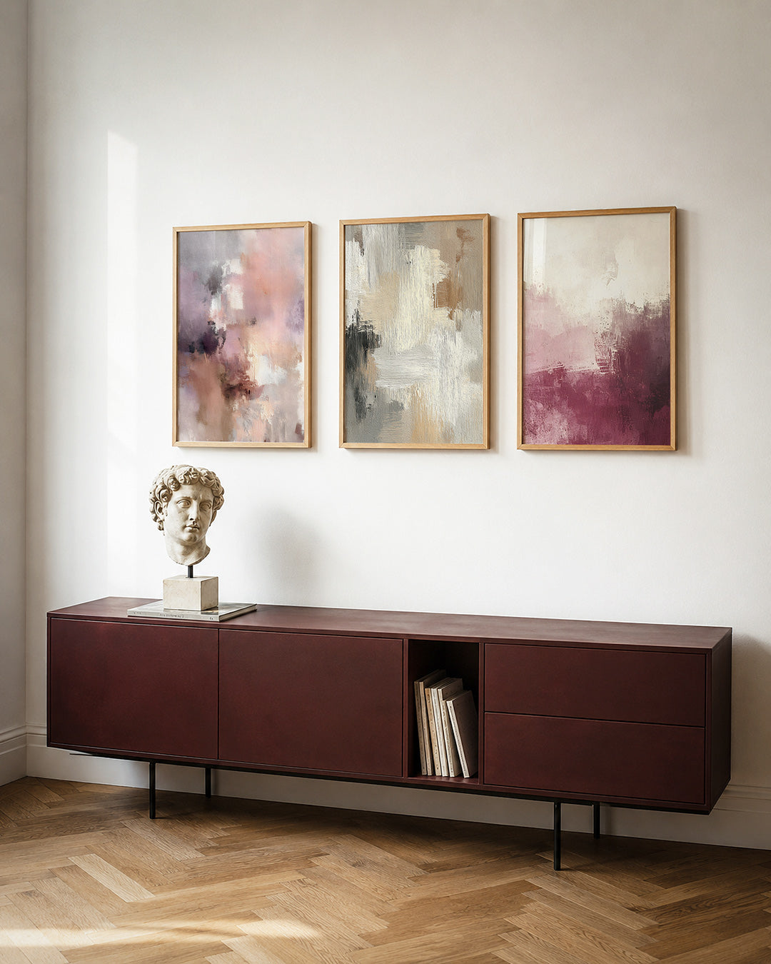Zachte kleurvlakken Posterset
