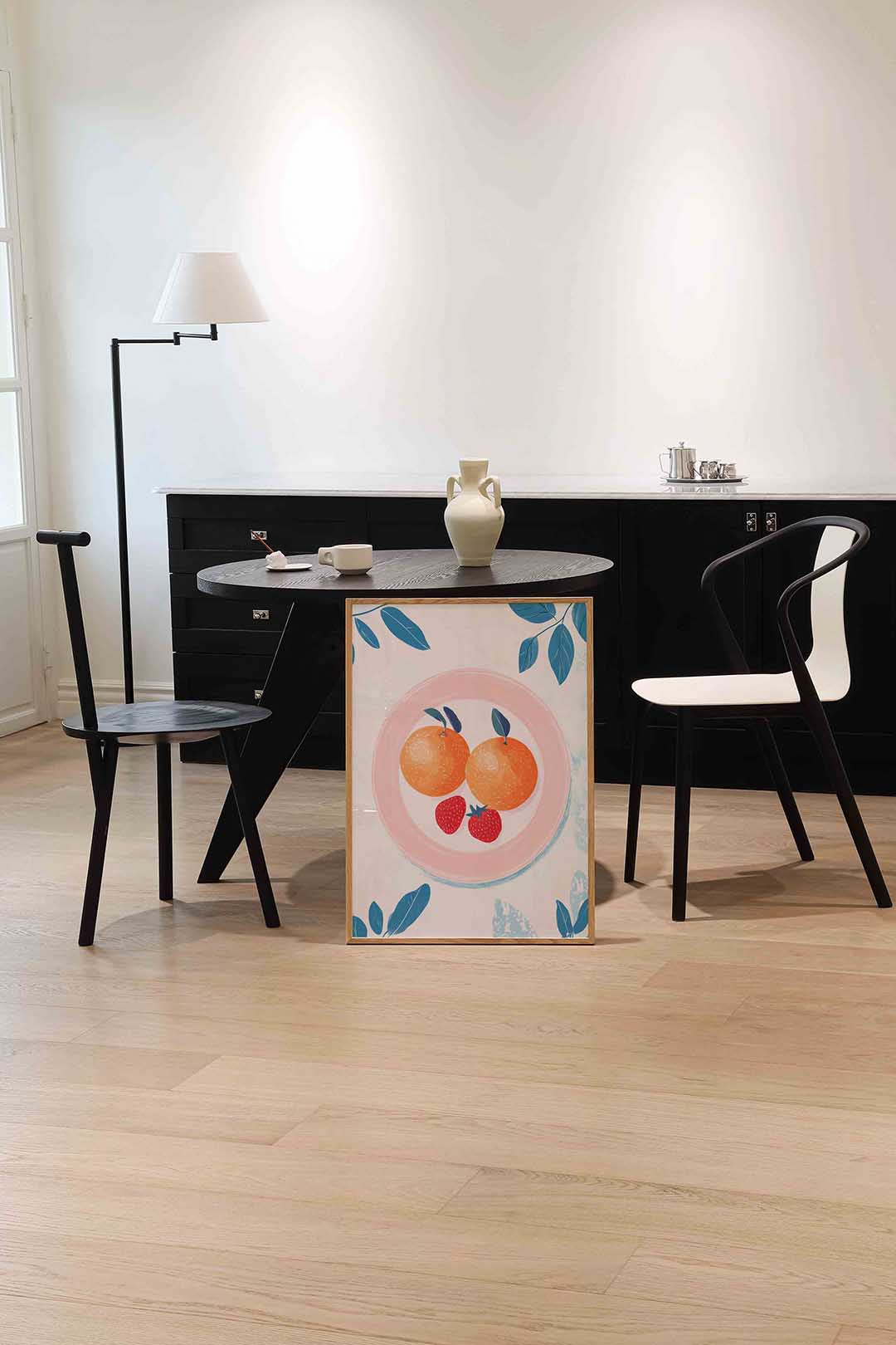 Fruit op bord Poster