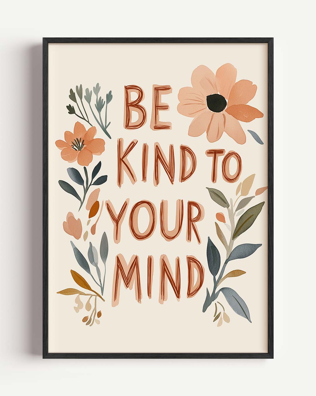 Mindful Bloemenpracht Poster-WallArtistic