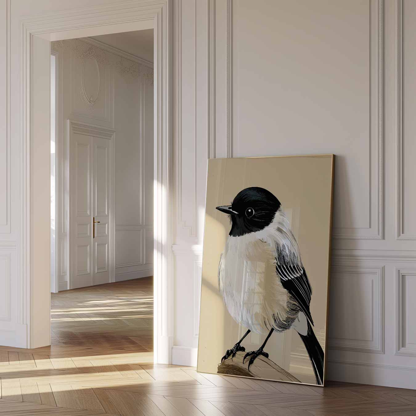 Charmante Vogelsilhouet Poster-WallArtistic