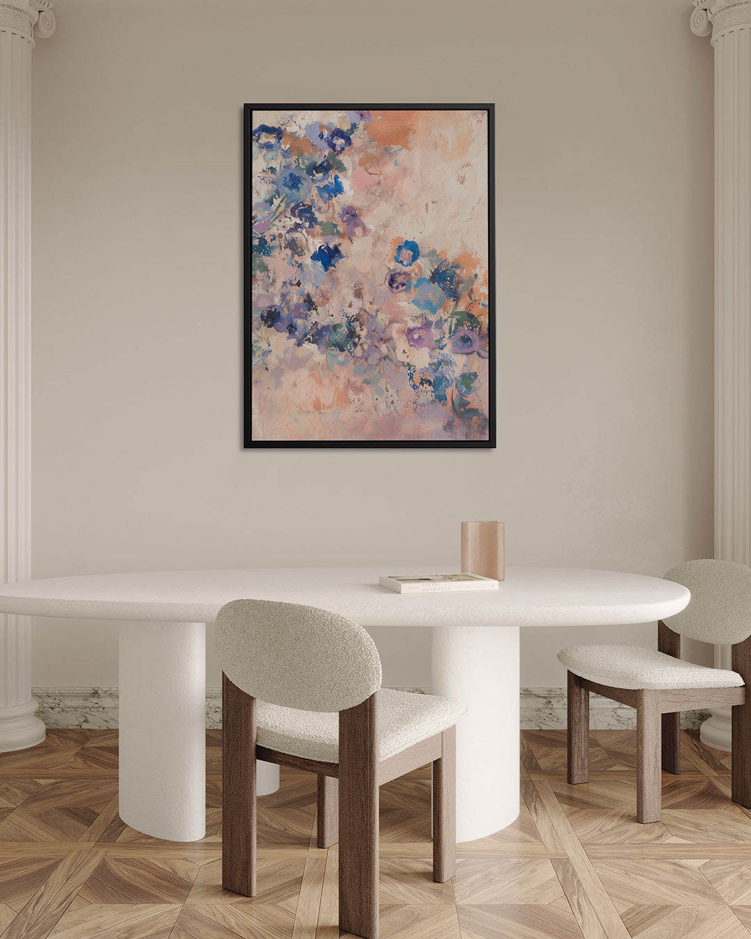 Kleurrijke bloemenexplosie Kunstwerk