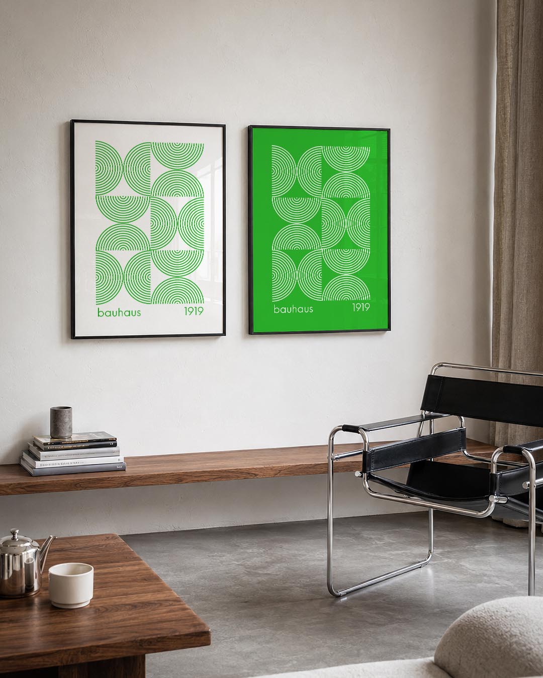 Cirkelritme en lijnen Posterset