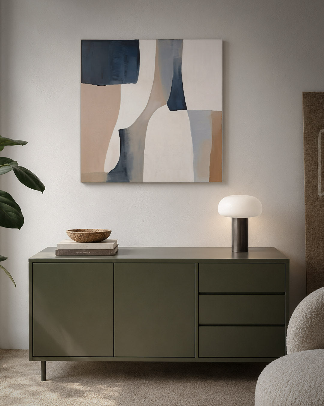 Organische vormen compositie Kunstwerk