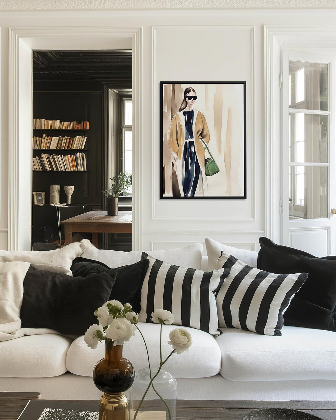 Mode illustratie vrouw Kunstwerk
