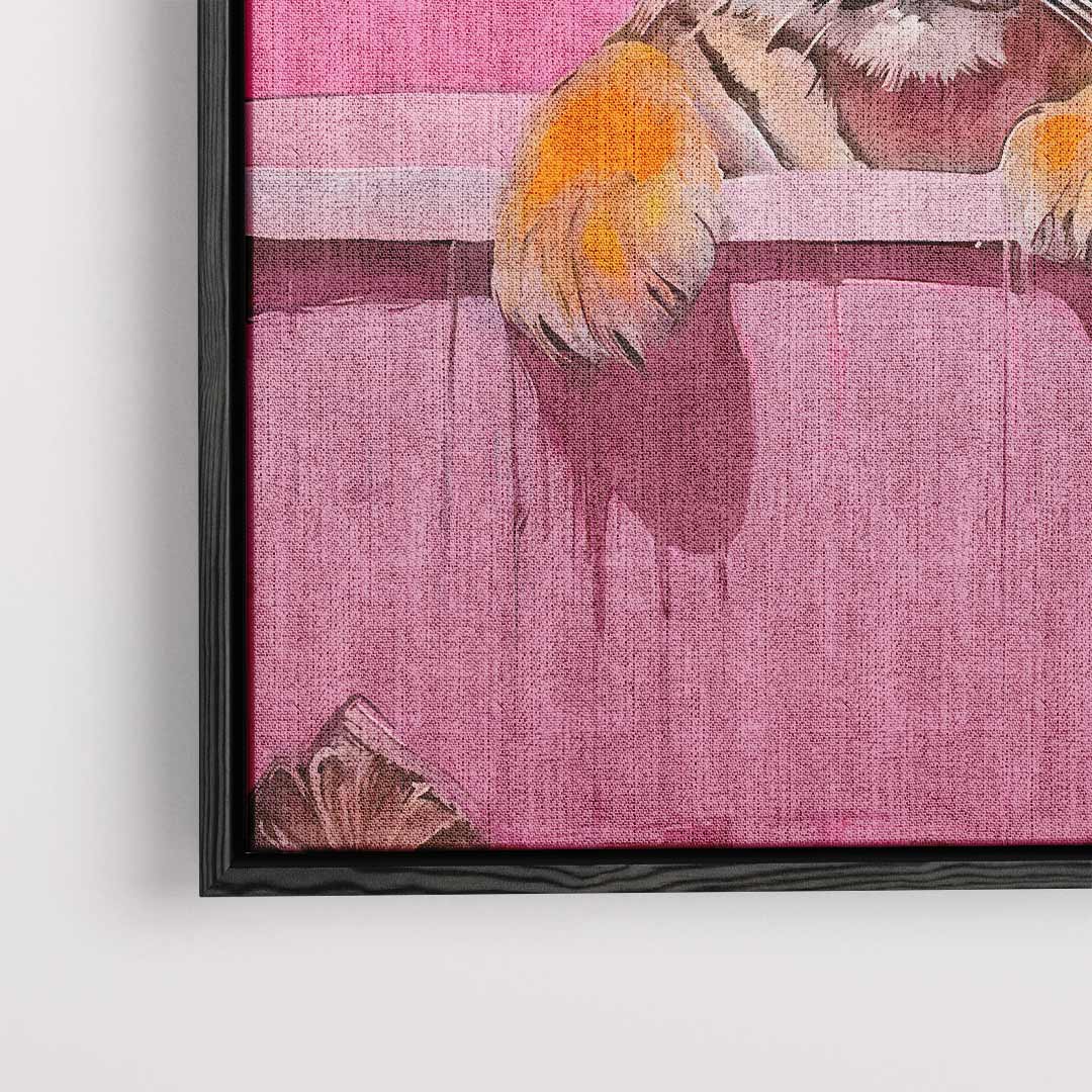 Kunstwerk „Tiger im Bad“