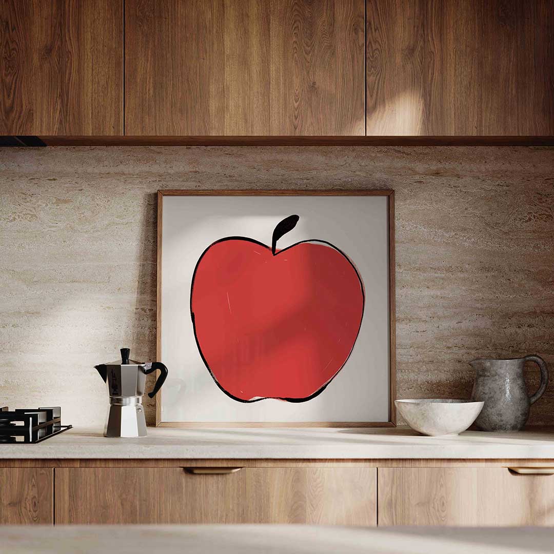 Rode appel Poster