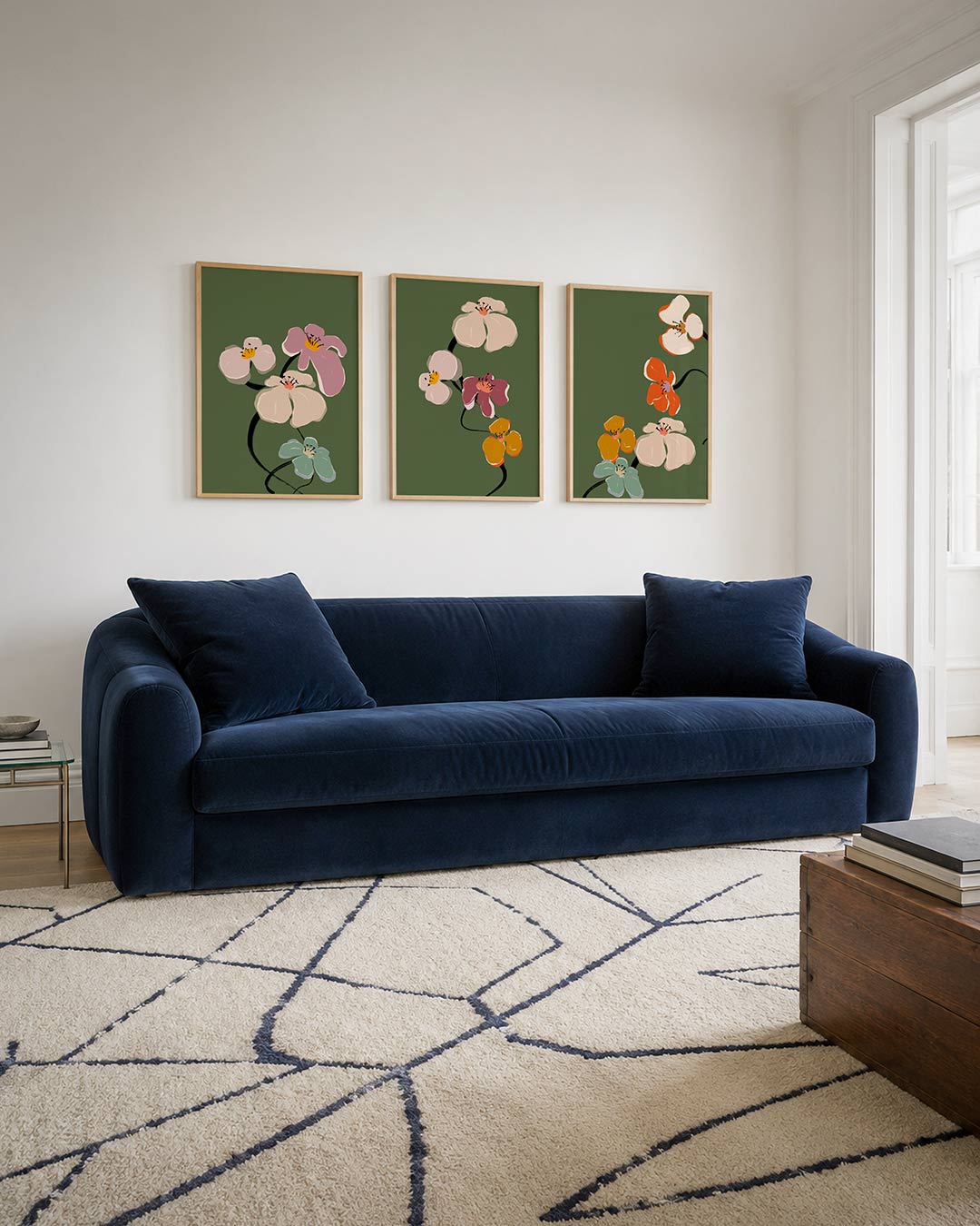 Bloemvormen en kleuren Posterset
