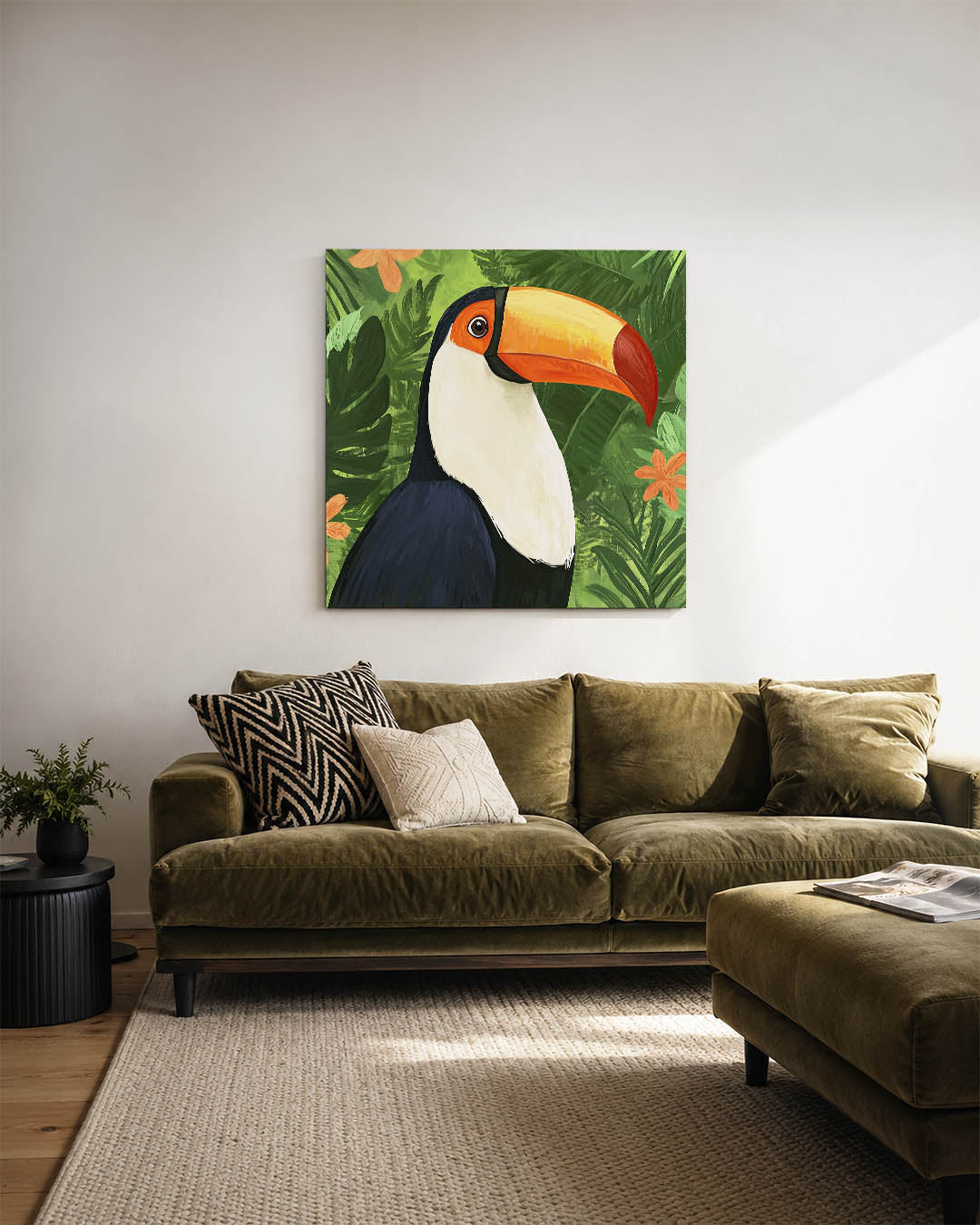 Tropische toekan Kunstwerk