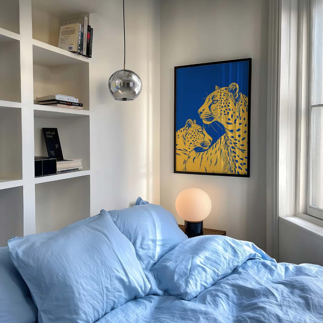 Elegante Luipaard Liefde Poster-WallArtistic