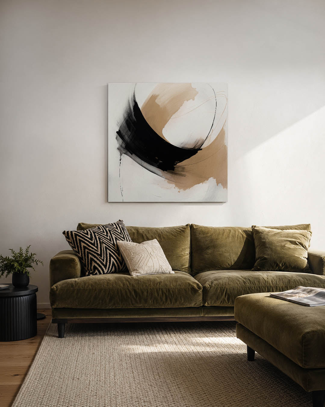 Dynamische kleurvlakken Kunstwerk