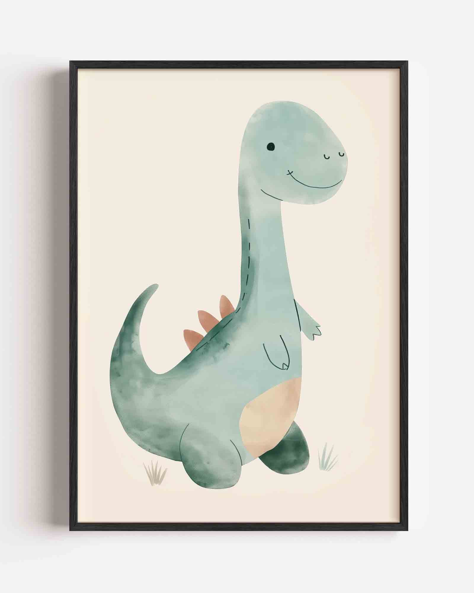 Schattige dinosaurus Poster