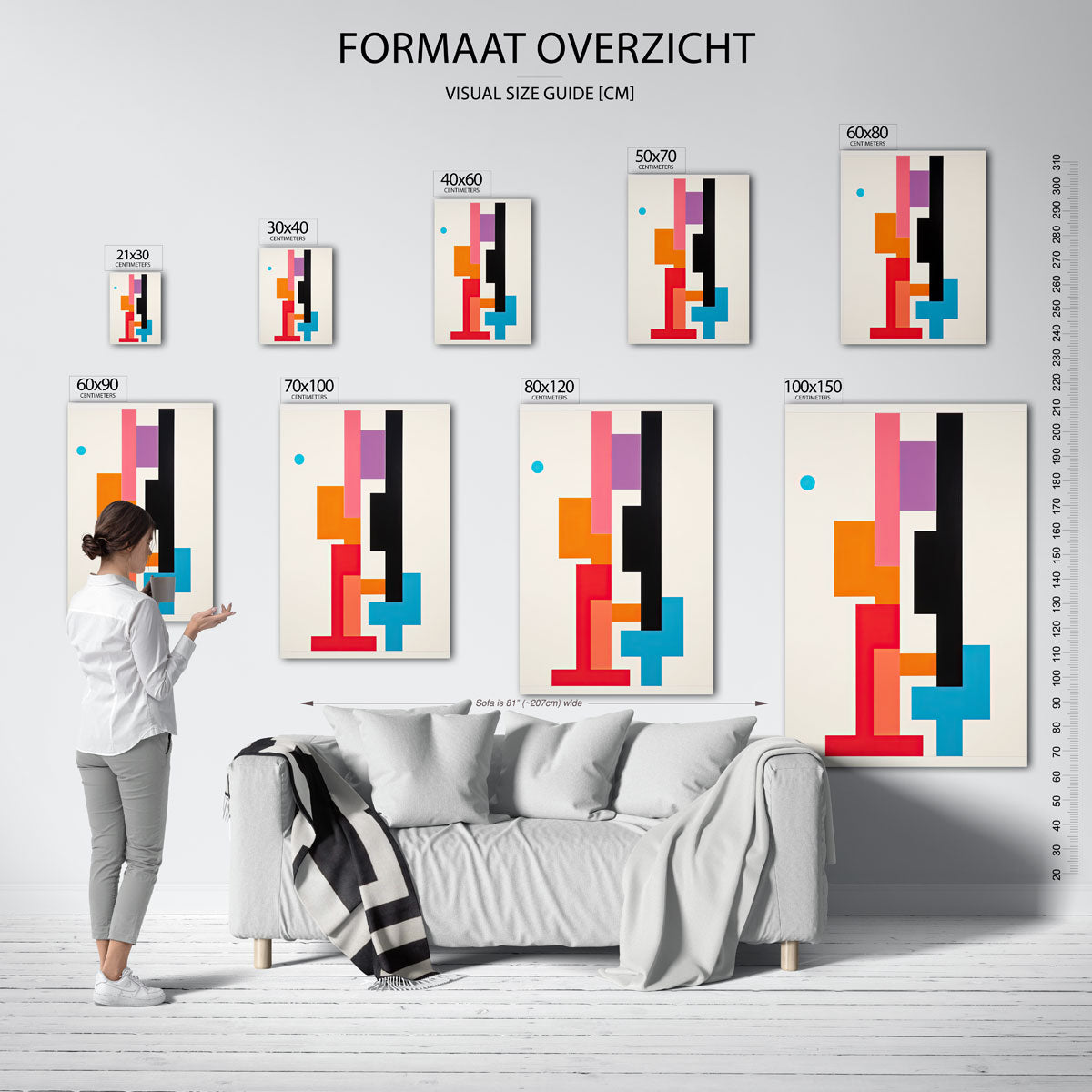 Abstracte vormen Poster