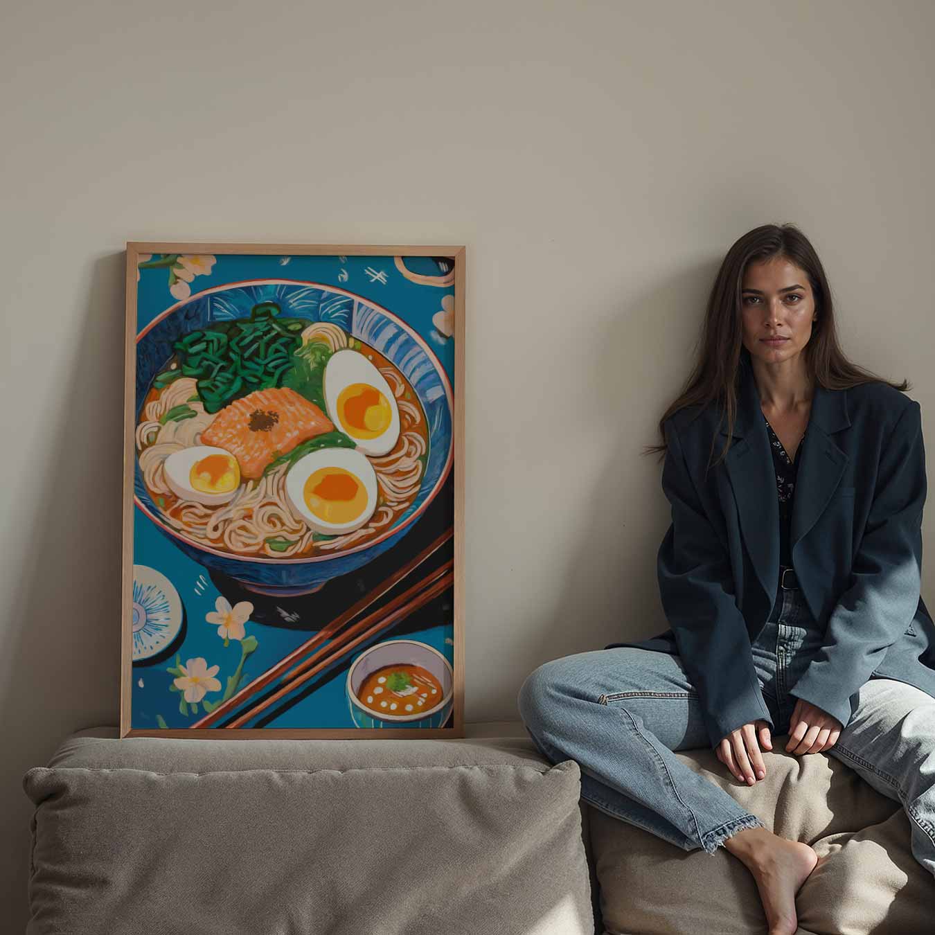 Kleurrijke Ramen Delicatesse Poster-WallArtistic