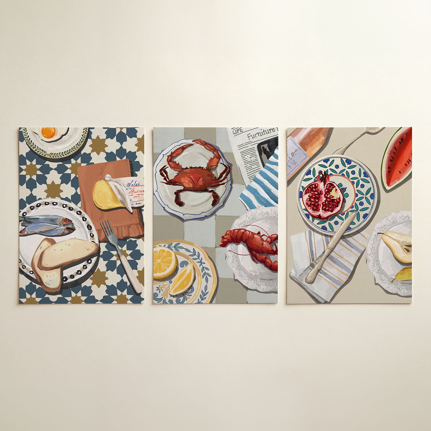 Ontbijtpatroon Posterset