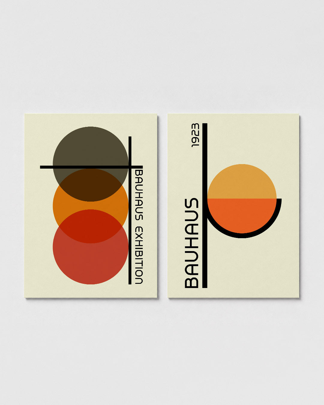 Cirkel en lijnenspel Posterset