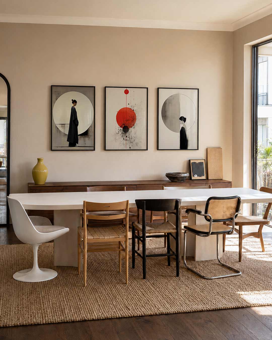 Cirkel en silhouet Posterset
