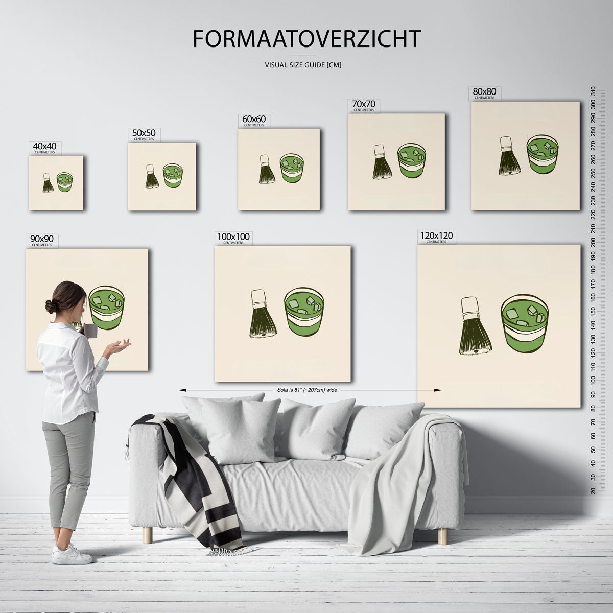 Scheerkwast en glas Poster
