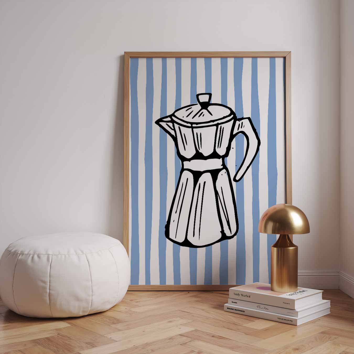 Retro Koffiepot Poster-WallArtistic