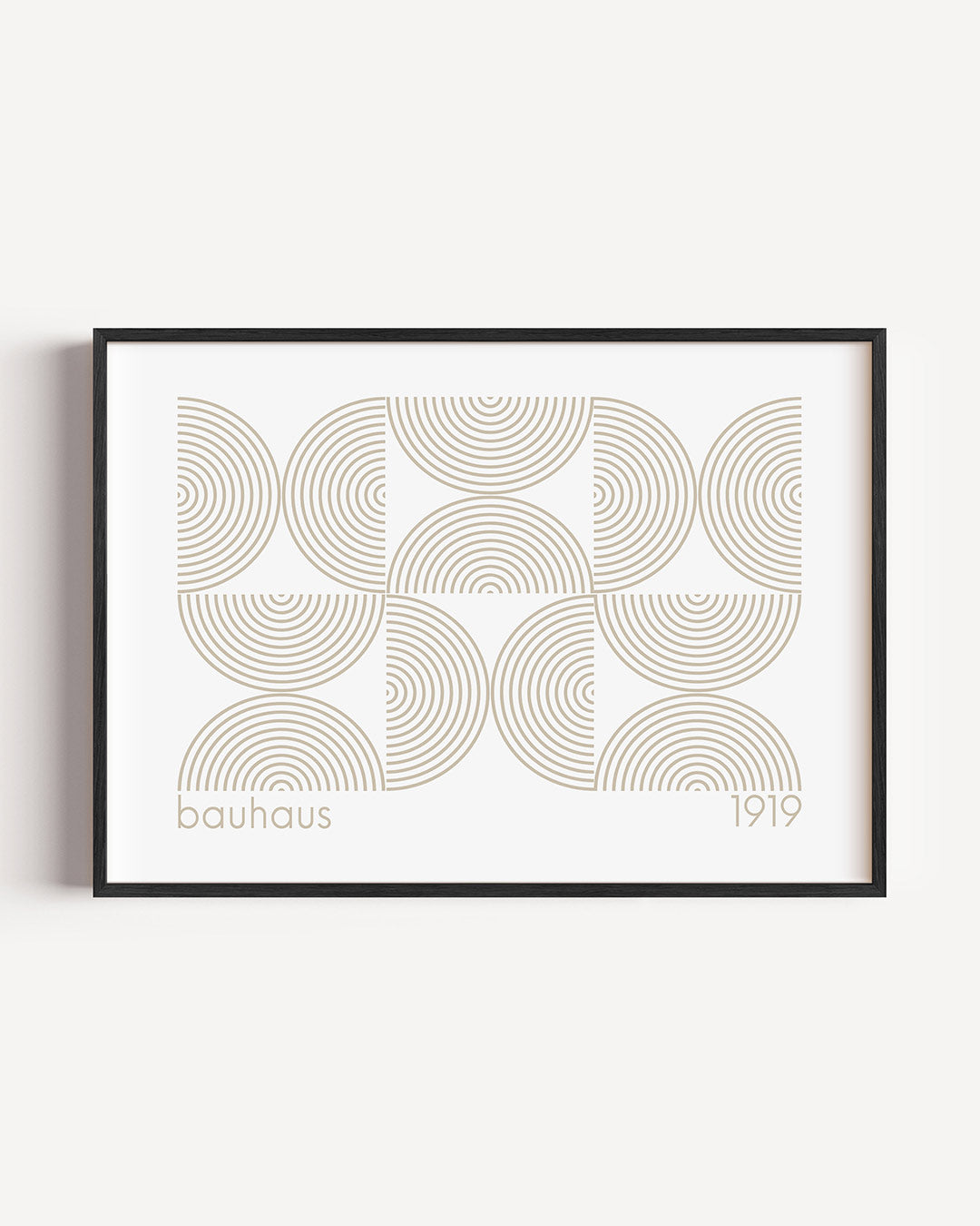 Cirkelpatroon en lijnen Poster