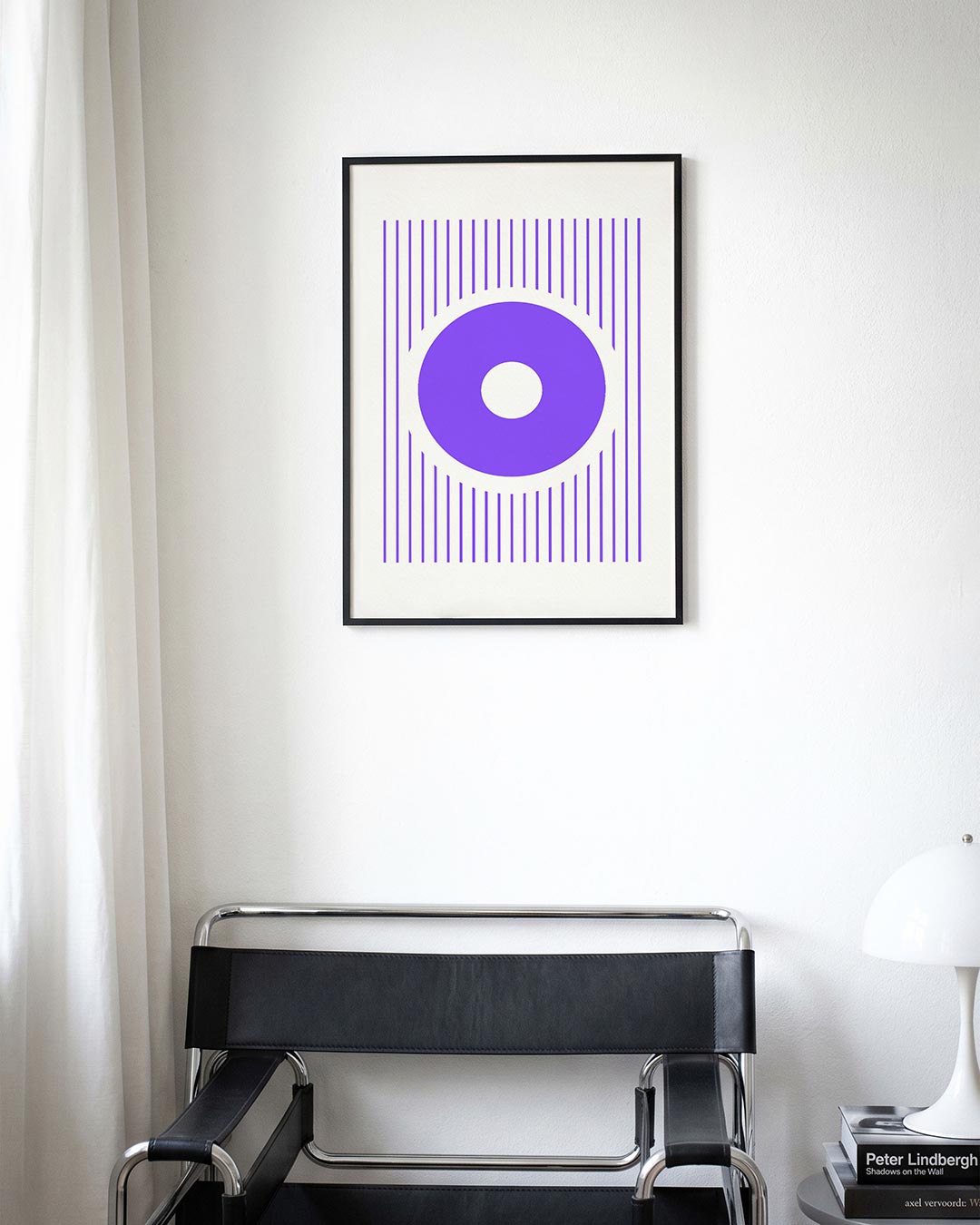 Cirkel en lijnen Poster