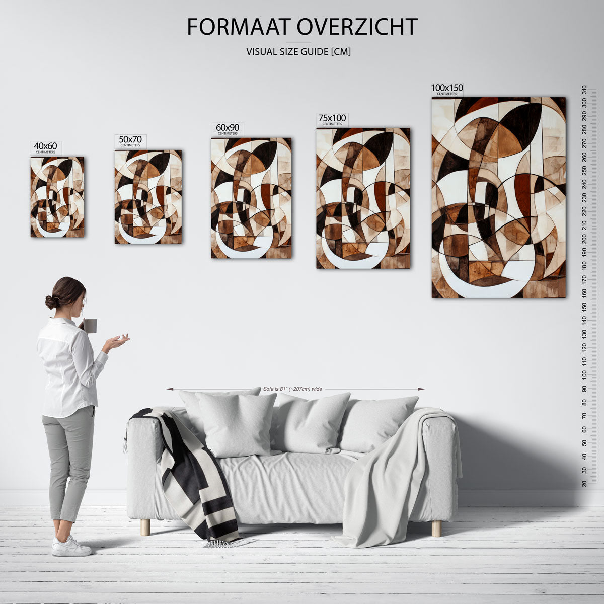 Organische vormen Kunstwerk